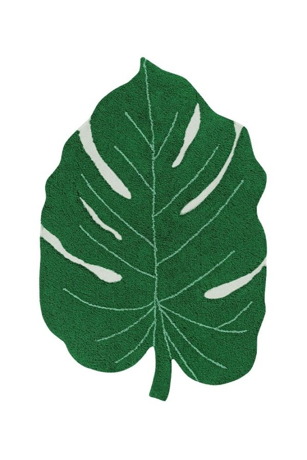 alfombra monstera verde