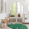 alfombra monstera verde