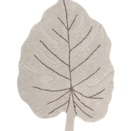 alfombra lavable monstera natural