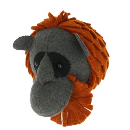 cabeza de lana orangután