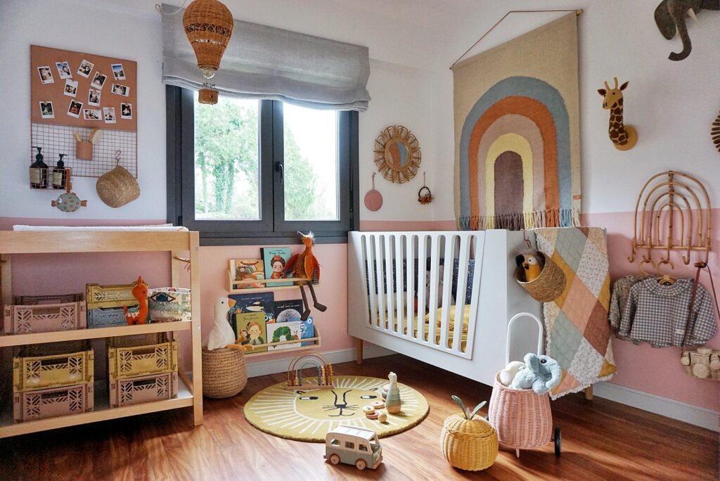 habitación bebé decoración nórdica