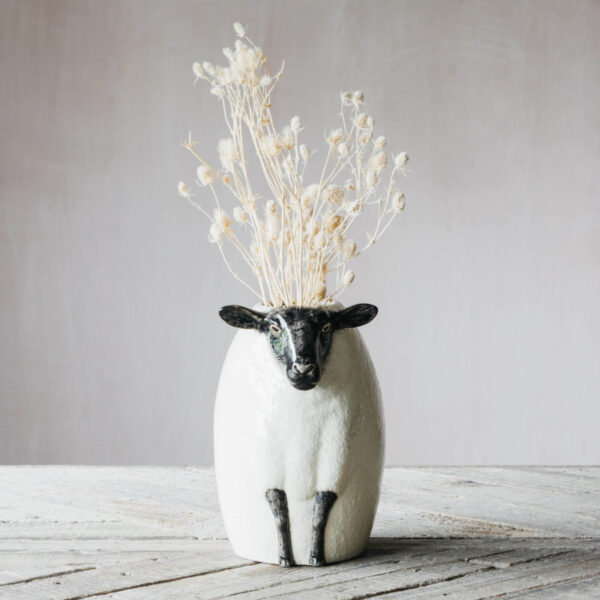 florero artesano oveja