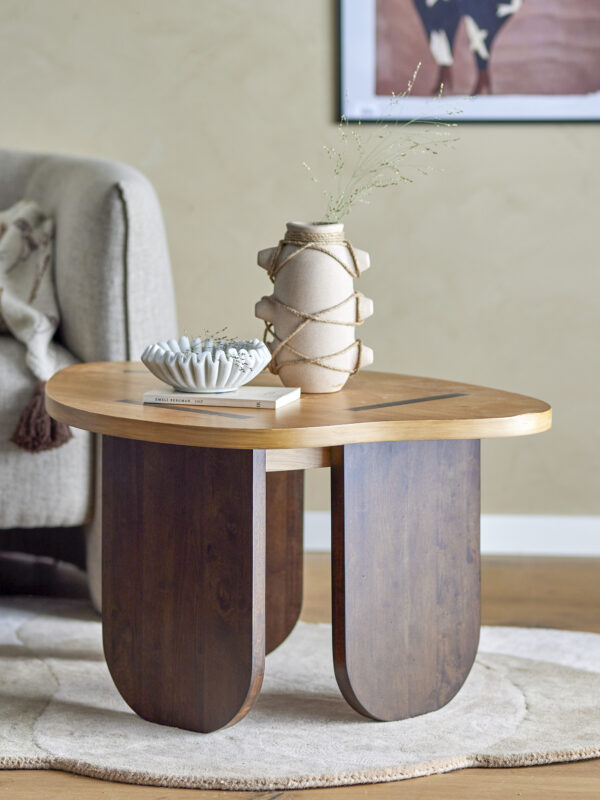 mesa madera caucho