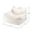 sillon puf borrego blanco
