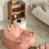 sillon puf borrego rosa