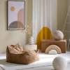 sillon puf pana marron