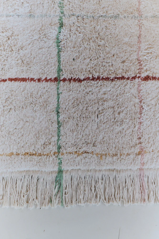 alfombra tartan beige