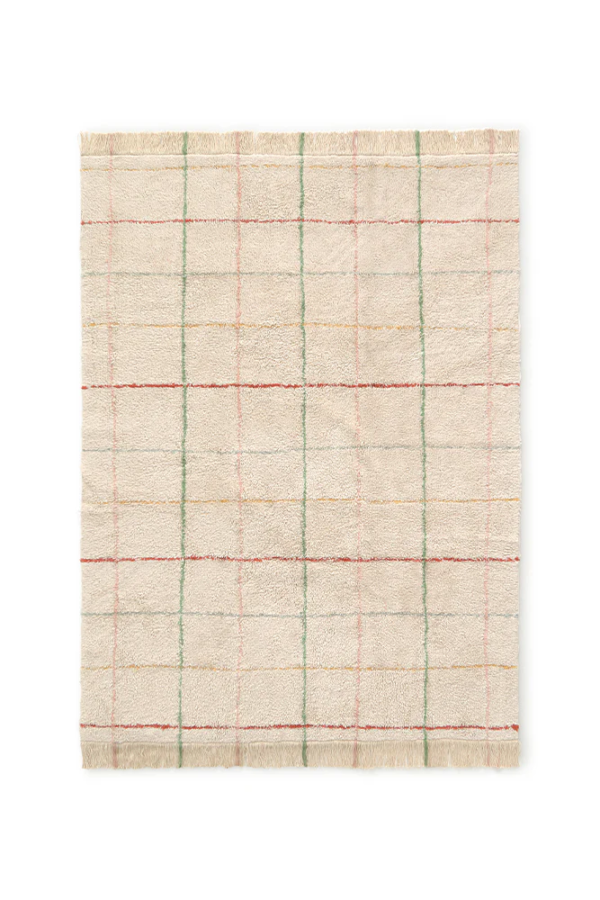 alfombra tartan beige
