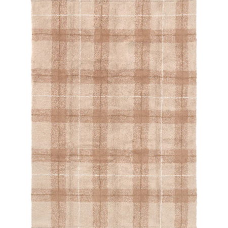 alfombra lavable tartan rose