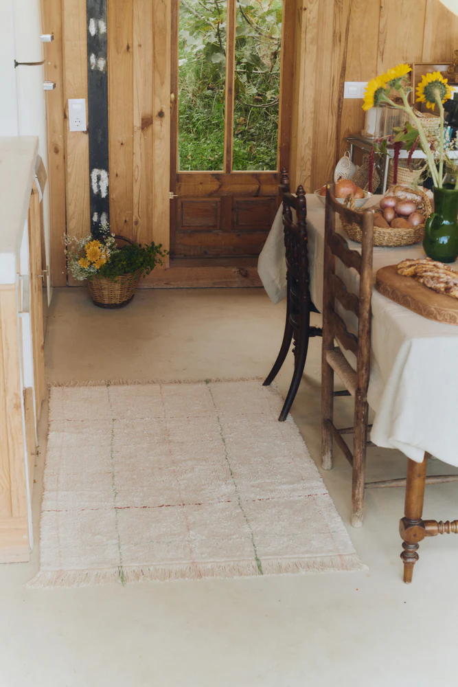 alfombra tartan beige