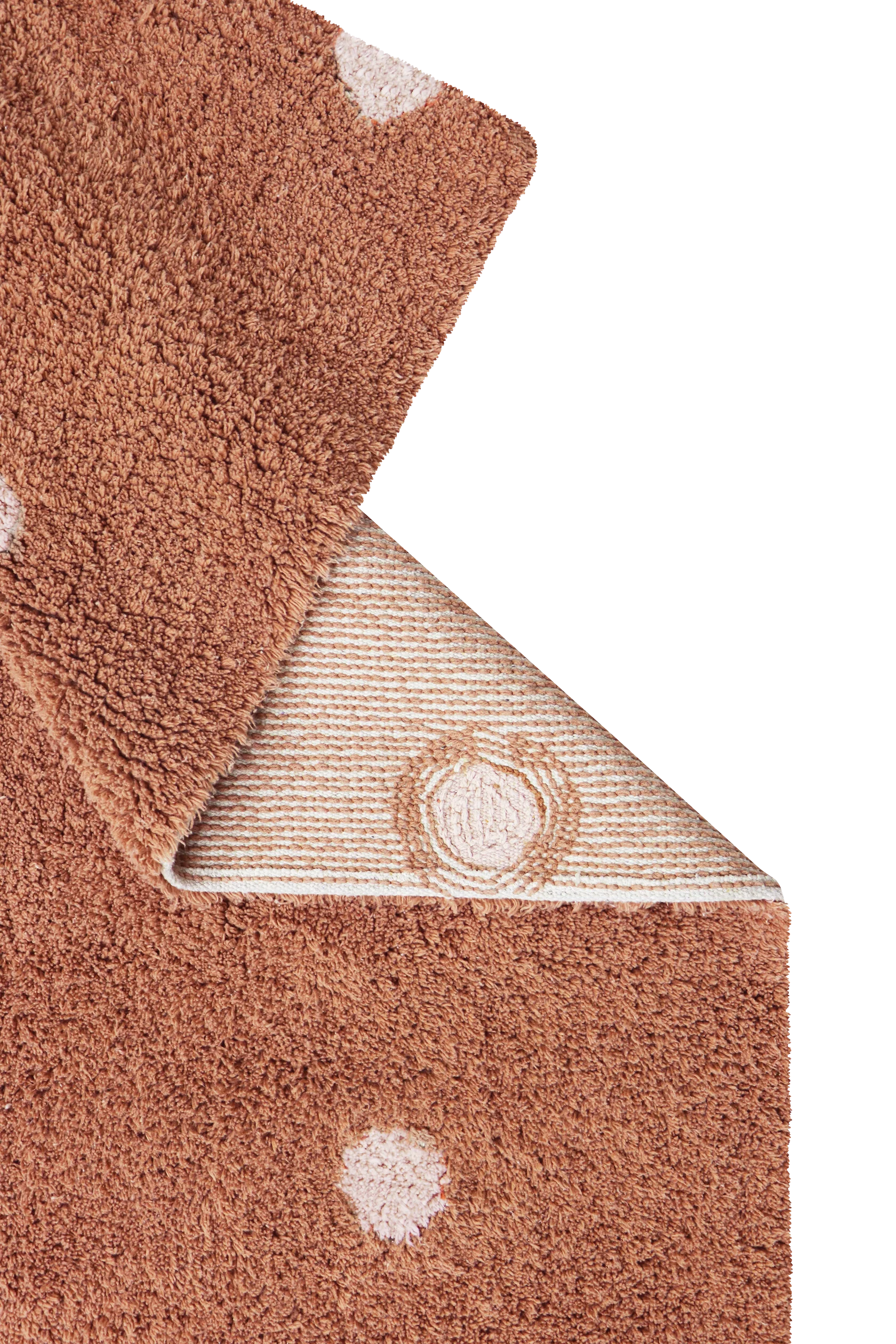 alfombra mini dot chestnut