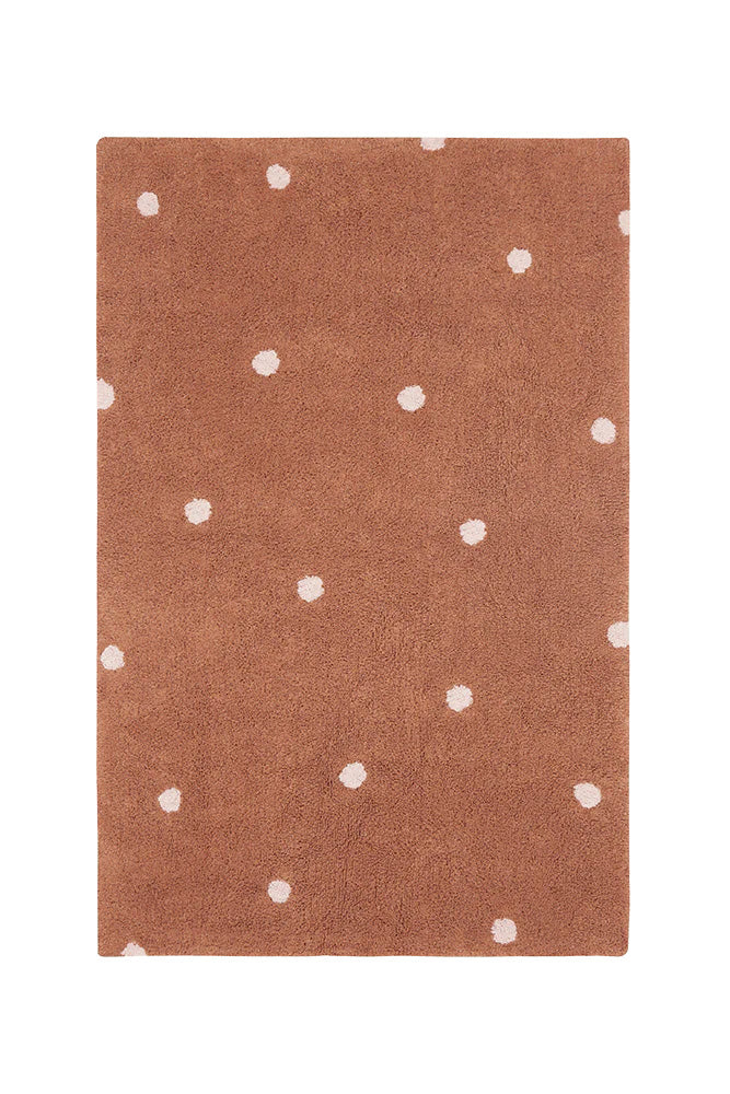 alfombra mini dot chestnut
