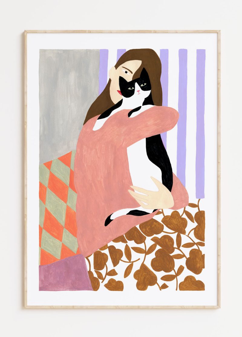 el gato y la mujer el gato y la mujer