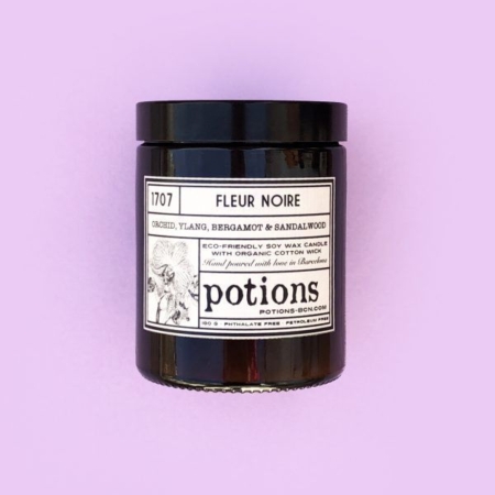 vela cera ecológica de soja – fleur noire