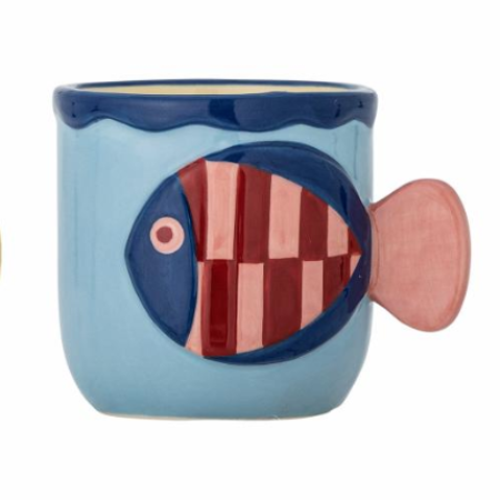 taza pez colorido pink