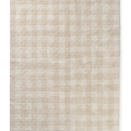 alfombra lavable vichy natural