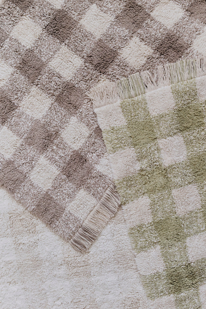 alfombra lavable vichy