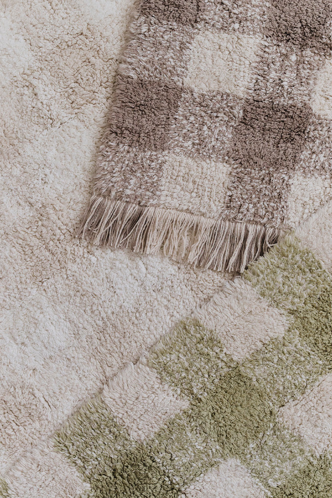 alfombra lavable vichy