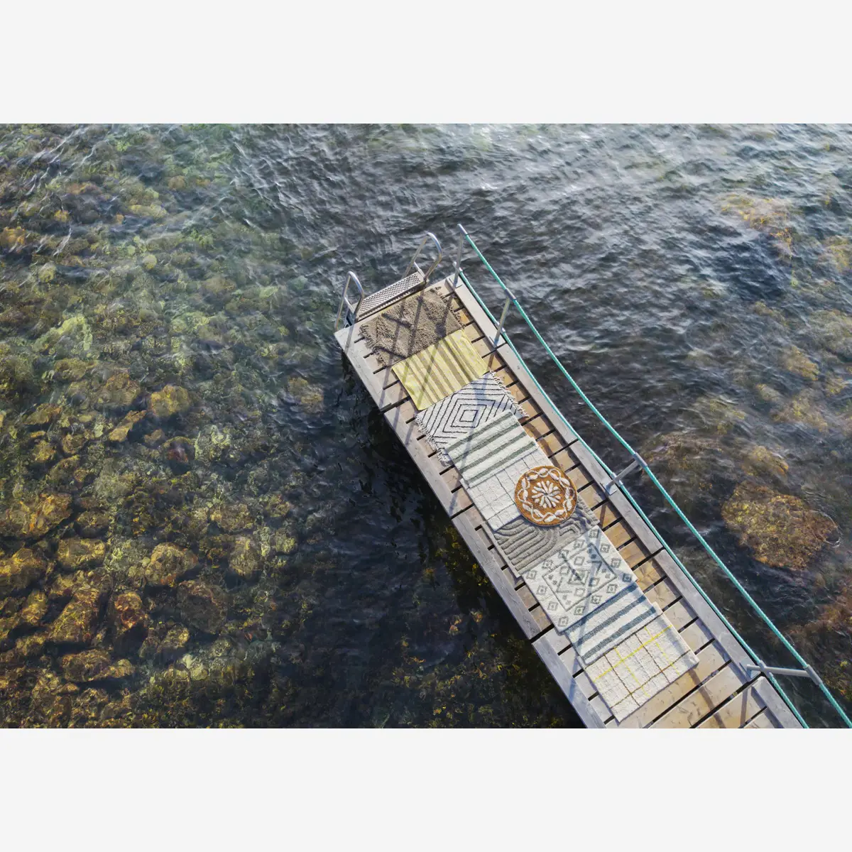 alfombrilla baño grid