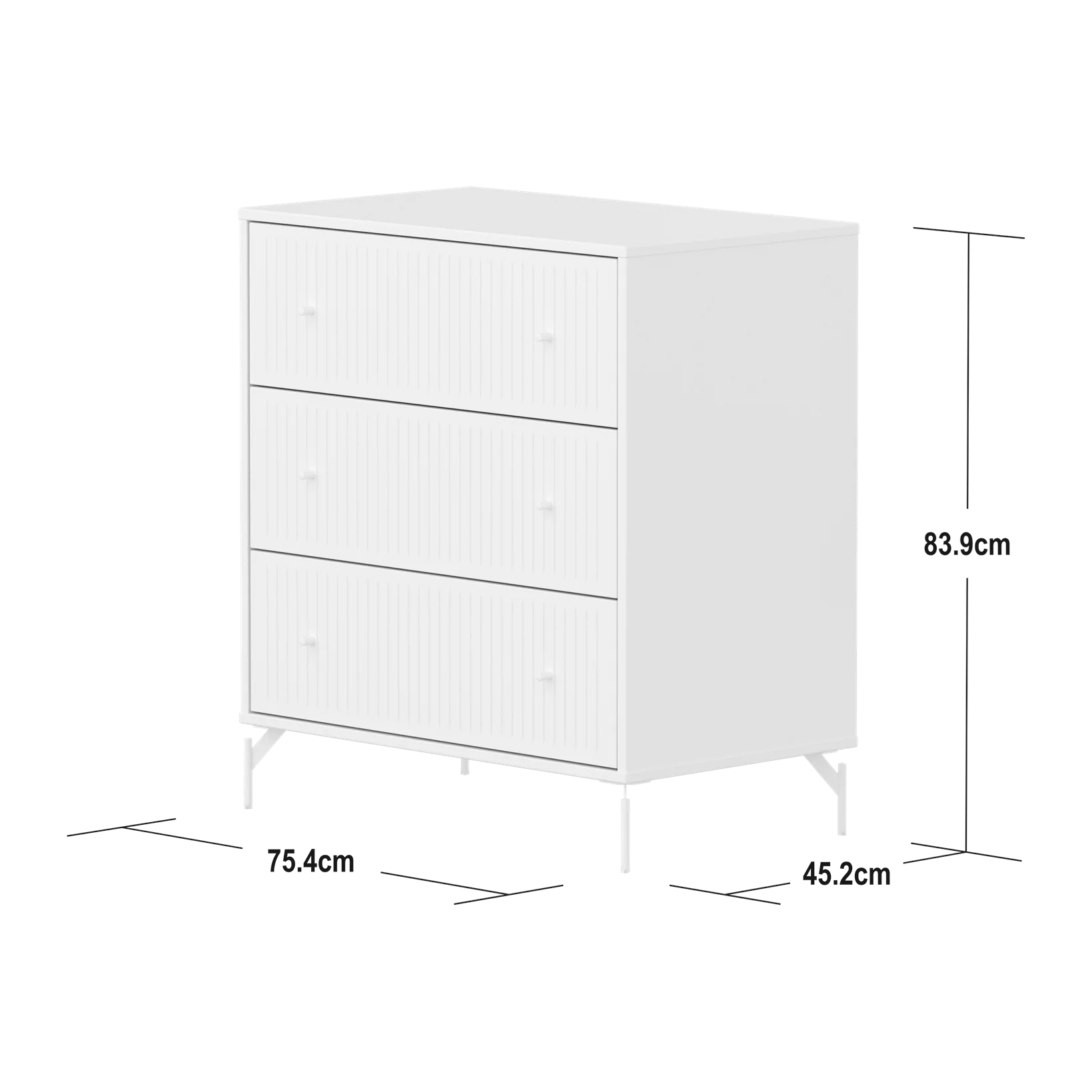 cómoda saga flexa blanco