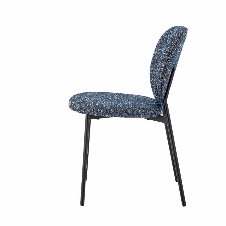 silla calma azul chenilla