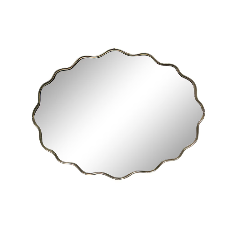 Espejo latón antiguo 51 x 39 cm