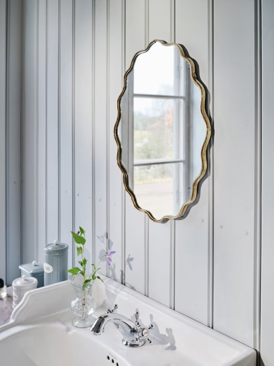 Espejo latón antiguo 51 x 39 cm