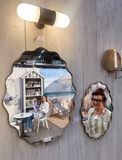 Espejo latón antiguo