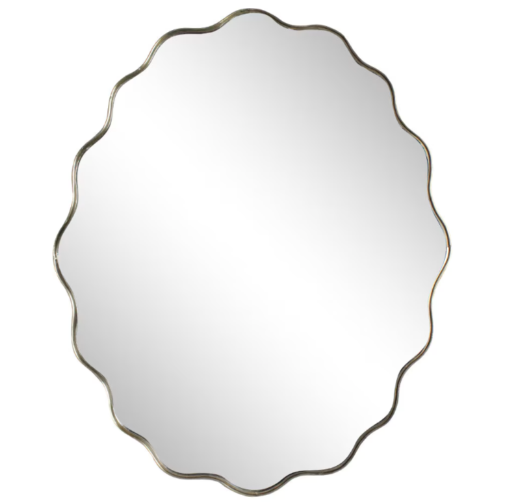 Espejo latón antiguo 68 x 55 cm