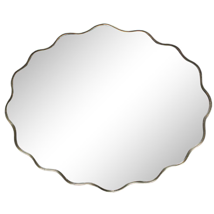 Espejo latón antiguo 68 x 55 cm