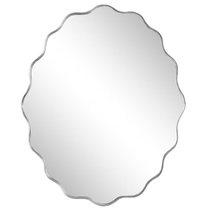 Espejo plata 68 x 55 cm